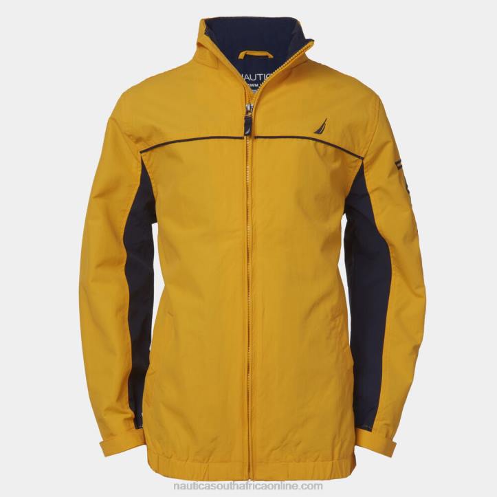 Yellow Little Boys\' Water-Resistant Colorblock J-Class Jacket (4-7) Nautica 6LZP1100