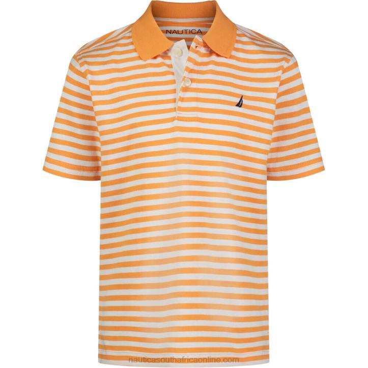 Sailor Red Boys' Striped Polo (8-20) Nautica 6LZP1051