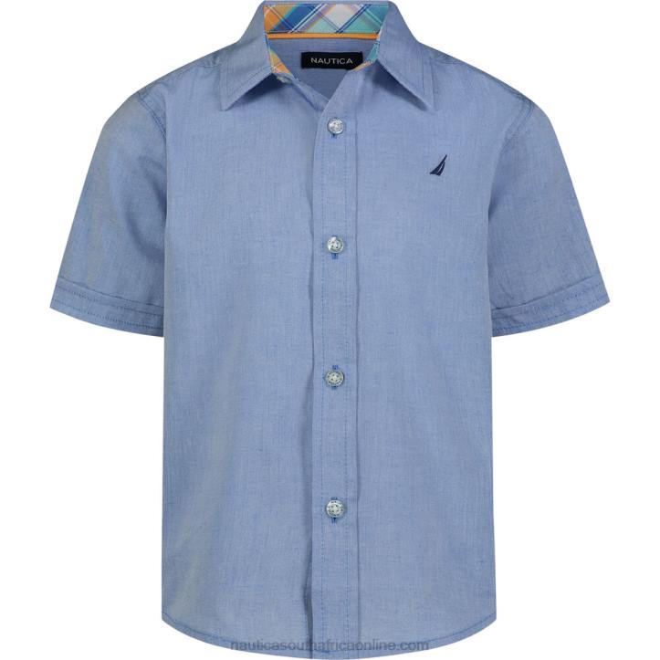 Cobalt Wave Little Boys' Textured Shirt (4-7) Nautica 6LZP1256