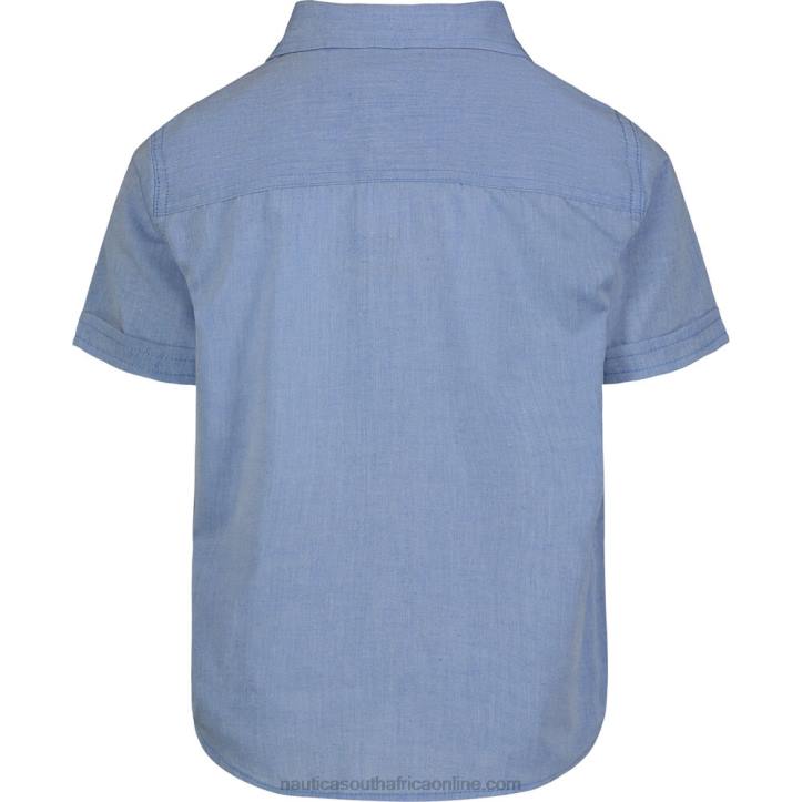 Cobalt Wave Toddler Boys\' Textured Shirt (2T-4T) Nautica 6LZP1296
