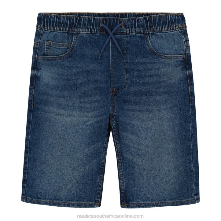 Horizon Blue Toddler Boys' Pull-On Denim Short (2T-4T) Nautica 6LZP1255
