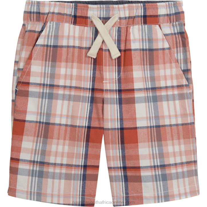 Pink Clay Toddler Boys' Plaid Pull-On Short (2T-4T) Nautica 6LZP1109
