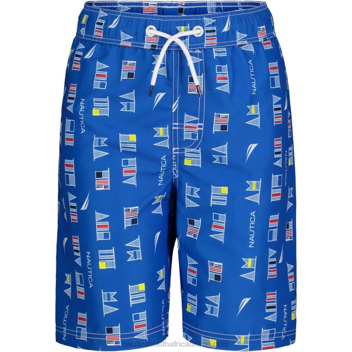True Navy Toddler Boys\' Flag Print Swim Short (2T-4T) Nautica 6LZP1253