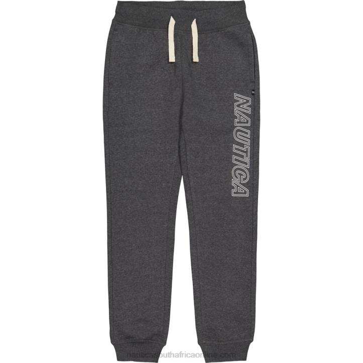 Grey Heather Little Boys' Fleece Jogger (4-7) Nautica 6LZP1113