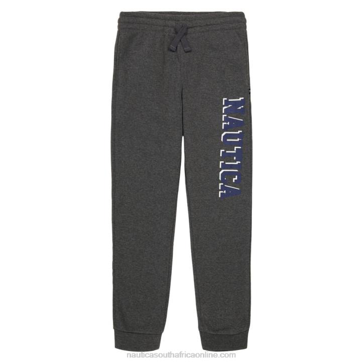 Grey Heather Little Boys' Logo Graphic Jogger (4-7) Nautica 6LZP1094