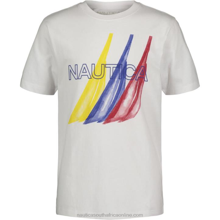 Antique White Wash Little Boys' Paint Print Graphic T-Shirt (4-7) Nautica 6LZP1114