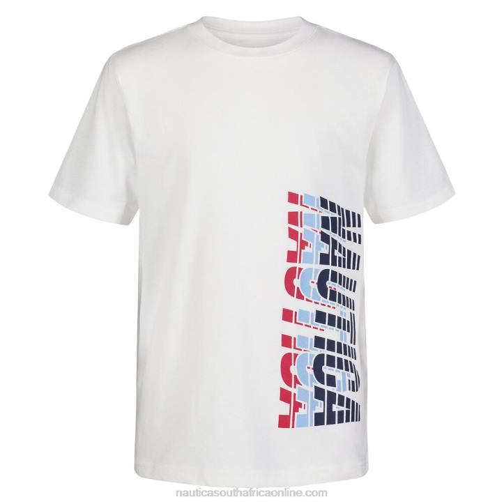 Antique White Wash Toddler Boys' Glitch Graphic T-Shirt (2T-4T) Nautica 6LZP1266