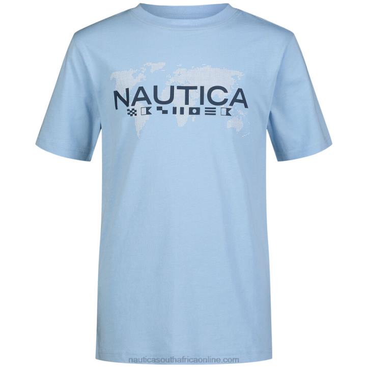 Azure Blue Boys' Multi-Angle Graphic T-Shirt (8-20) Nautica 6LZP1194