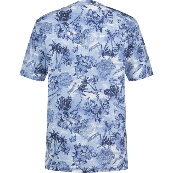 Azure Blue Little Boys\' Paradise Printed Graphic T-Shirt (4-7) Nautica 6LZP1129