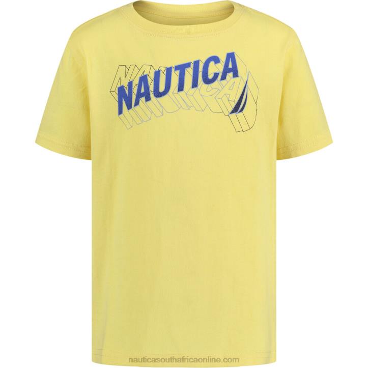 Cornsilk Boys' Dimensional Graphic T-Shirt (8-20) Nautica 6LZP1130