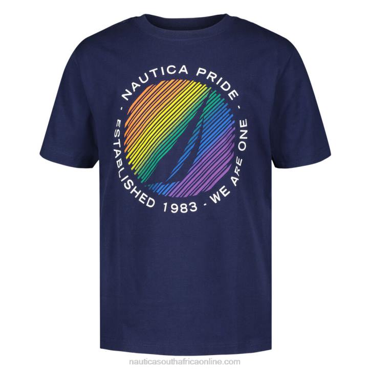 J Navy Little Boys' We Are One Graphic Ss T Shirt (4-7) Nautica 6LZP1125