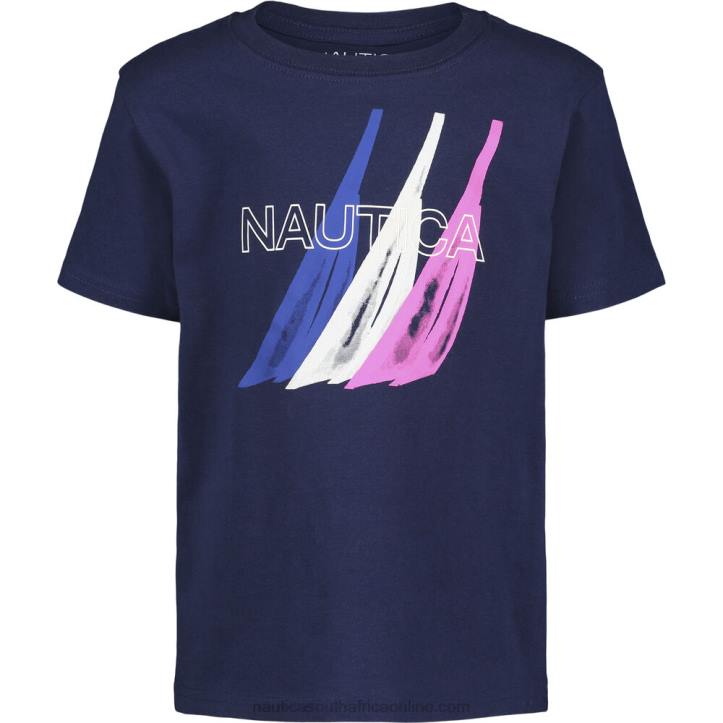 J Navy Toddler Boys\' Paint Print Graphic T-Shirt (2T-4T) Nautica 6LZP1170