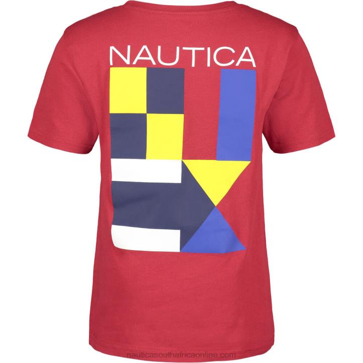 Melonberry Little Boys\' Flags Graphic T-Shirt (4-7) Nautica 6LZP1289