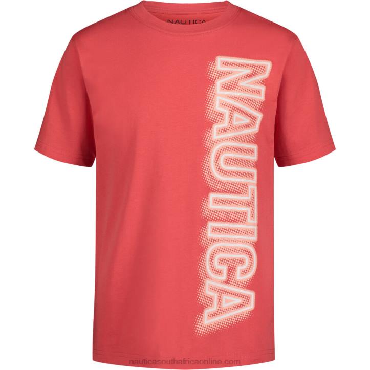 Seaside Red Toddler Boys\' Vertical Glow 3-D Graphic T-Shirt (2T-4T) Nautica 6LZP1150