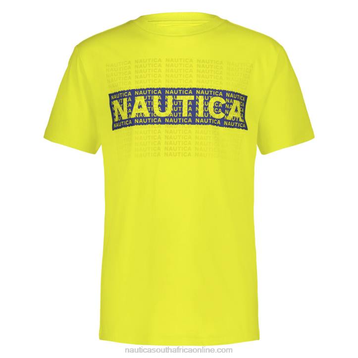 Yellow Zest Little Boys\' Layered Box Logo Graphic T-Shirt (4-7) Nautica 6LZP1111