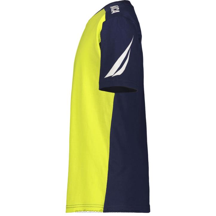 Yellow Zest Little Boys\' Shoulder Logo T-Shirt (4-7) Nautica 6LZP1116