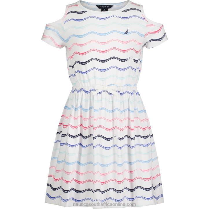 Antique White Wash Little Girls' Multi Wave Dress (4-6X) Nautica 6LZP1434