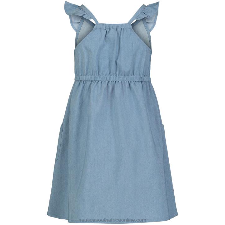 Estate Blue Toddler Girls\' Chambray Dress (2T-4T) Nautica 6LZP1541