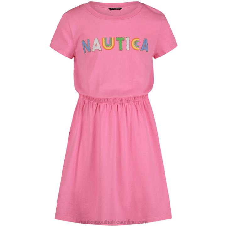 Faded Orange Girls' Rainbow Dress (7-16) Nautica 6LZP1462