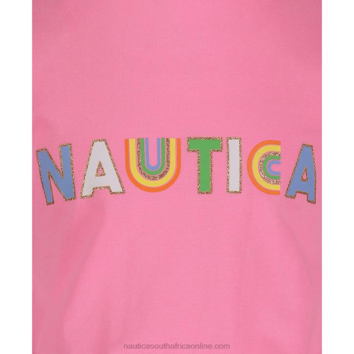 Faded Orange Toddler Girls\' Rainbow Dress (2T-4T) Nautica 6LZP1482