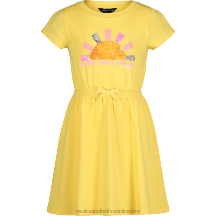 Lemonade Little Girls' Sunny Days T-Shirt Dress (4-6X) Nautica 6LZP1441