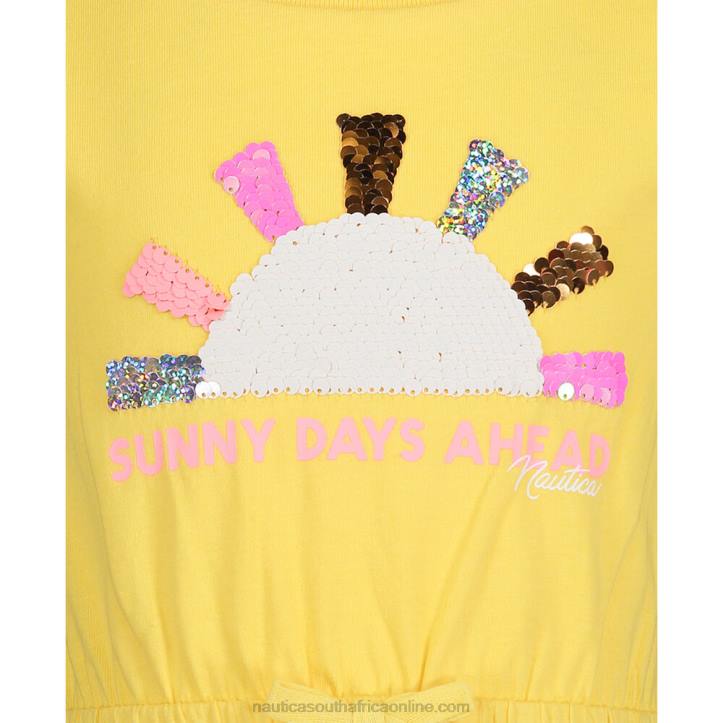 Lemonade Little Girls\' Sunny Days T-Shirt Dress (4-6X) Nautica 6LZP1441