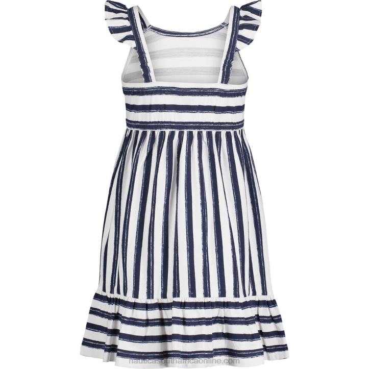 Navy Toddler Girls\' Watercolor-Stripe Dress (2T-4T) Nautica 6LZP1548