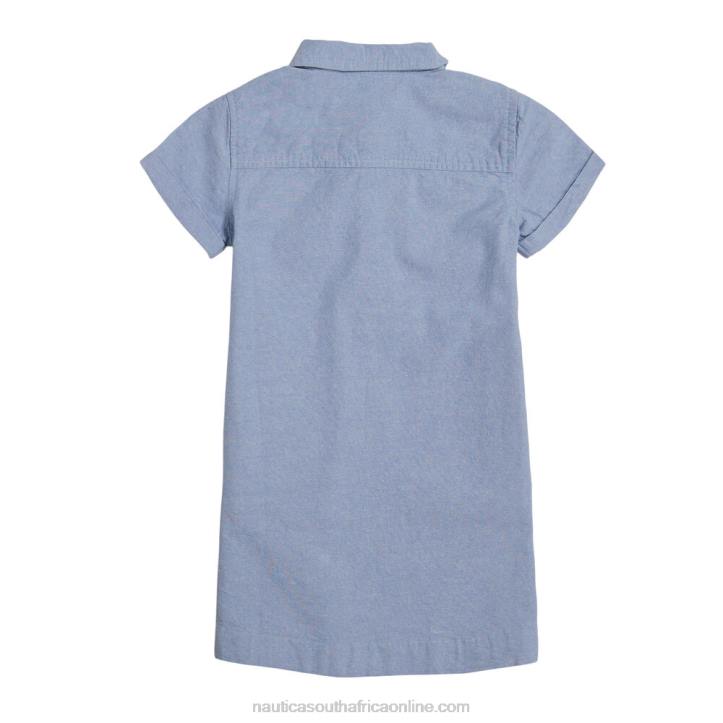 Nite Sea Heather Toddler Girls\' Chambray Shirt Dress (2T-4T) Nautica 6LZP1396