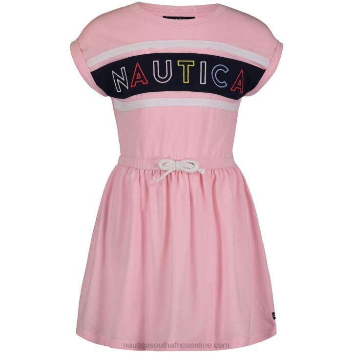 Sunguard Red Little Girls' Billboard Logo Dress (4-6X) Nautica 6LZP1486