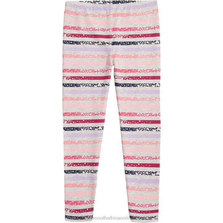 Demitasse Toddler Girls\' Heart Striped Legging (2T-4T) Nautica 6LZP1401