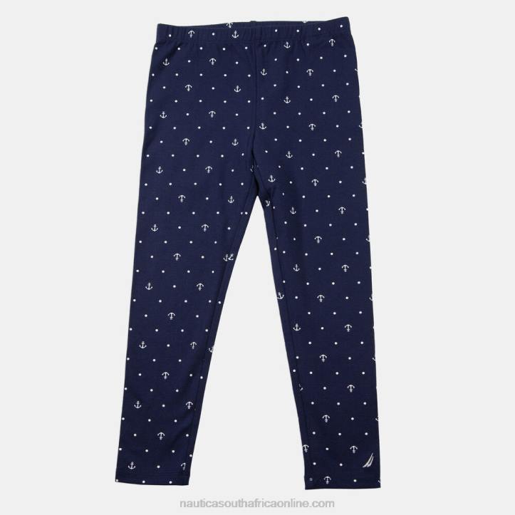 Navy Girls\' Anchor And Dot Print Legging (7-16) Nautica 6LZP1324