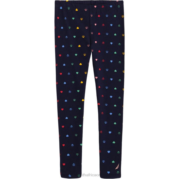 Navy Little Girls' Heart Legging (4-6X) Nautica 6LZP1343