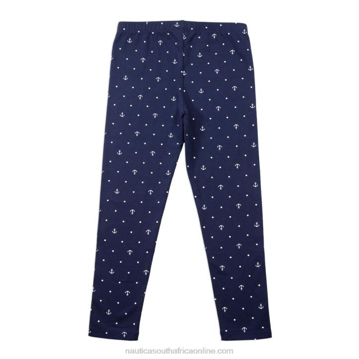 Navy Toddler Girls' Anchor Dot Legging (2T-4T) Nautica 6LZP1328