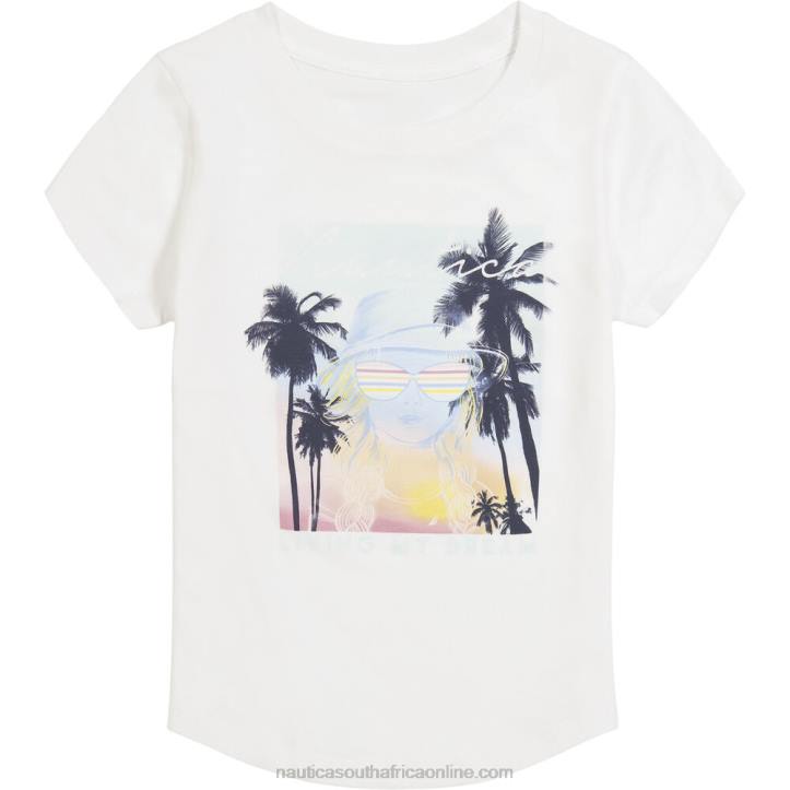 Antique White Wash Girls' Living My Dreams T-Shirt (7-16) Nautica 6LZP1381
