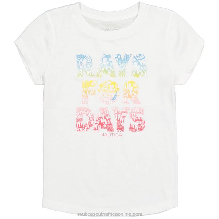 Antique White Wash Girls' Rays For Days T-Shirt (7-16) Nautica 6LZP1330