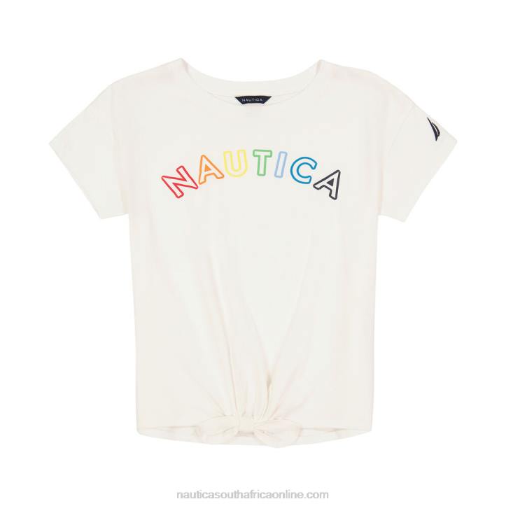 Antique White Wash Girls\' Tie-Front T-Shirt (7-16) Nautica 6LZP1515