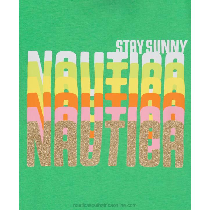 Dark Hunter Girls\' Glitter Sunny T-Shirt (7-16) Nautica 6LZP1497