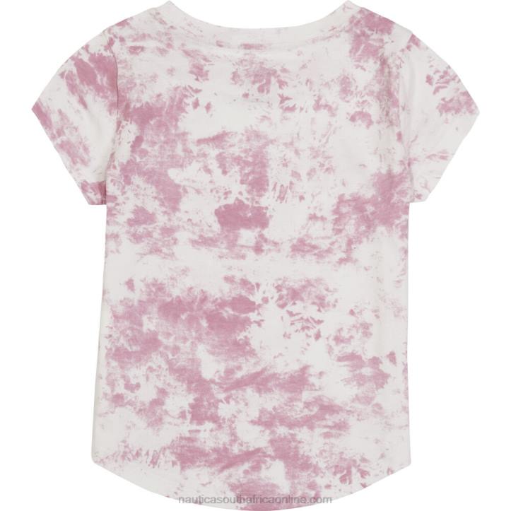 Firey Red Girls\' Change The World T-Shirt (7-16) Nautica 6LZP1347