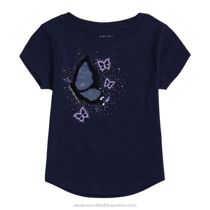 Navy Toddler Girls' Together We Fly T-Shirt (2T-4T) Nautica 6LZP1447