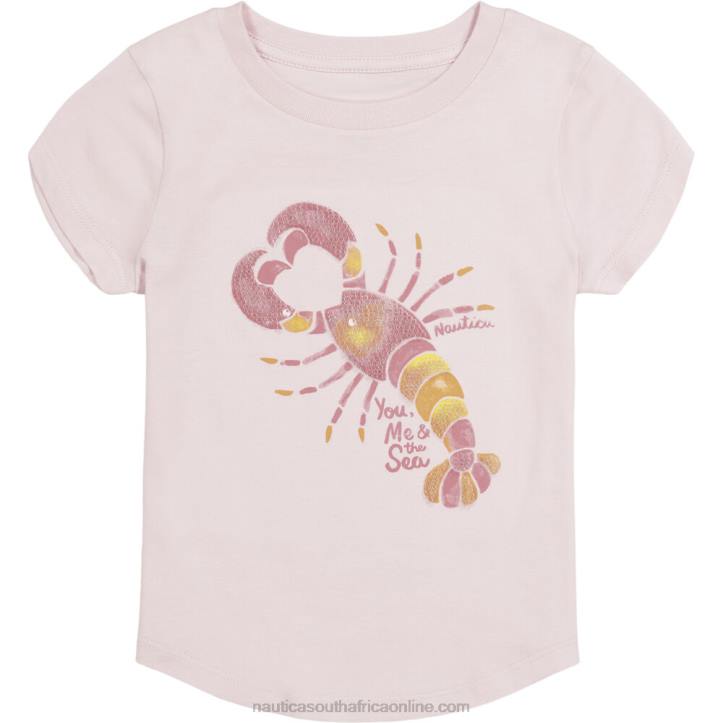 Rio Red Little Girls' You Me And The Sea T-Shirt (4-6X) Nautica 6LZP1427