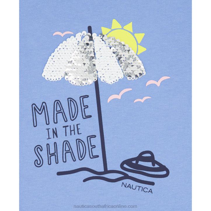 Starry Blue Little Girls\' Made In The Shade T-Shirt (4-6X) Nautica 6LZP1489