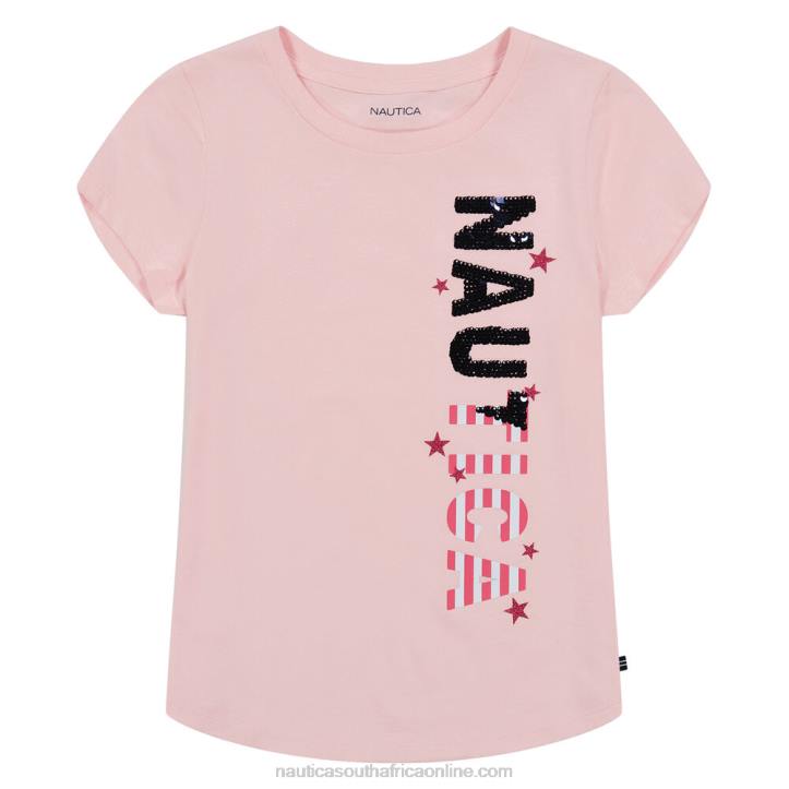Sunguard Red Little Girls' Americana T-Shirt (4-6X) Nautica 6LZP1491