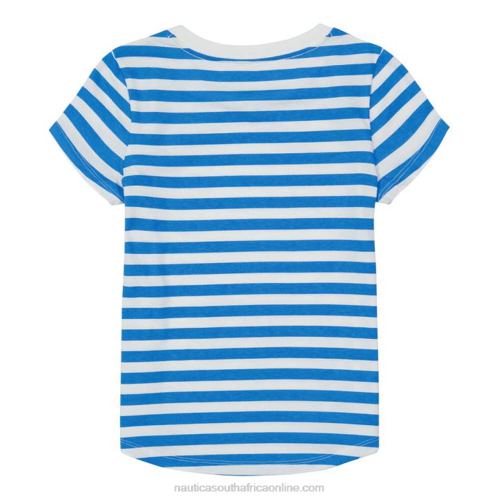 Surf Water Wash Toddler Girls\' Striped T-Shirt (2T-4T) Nautica 6LZP1557