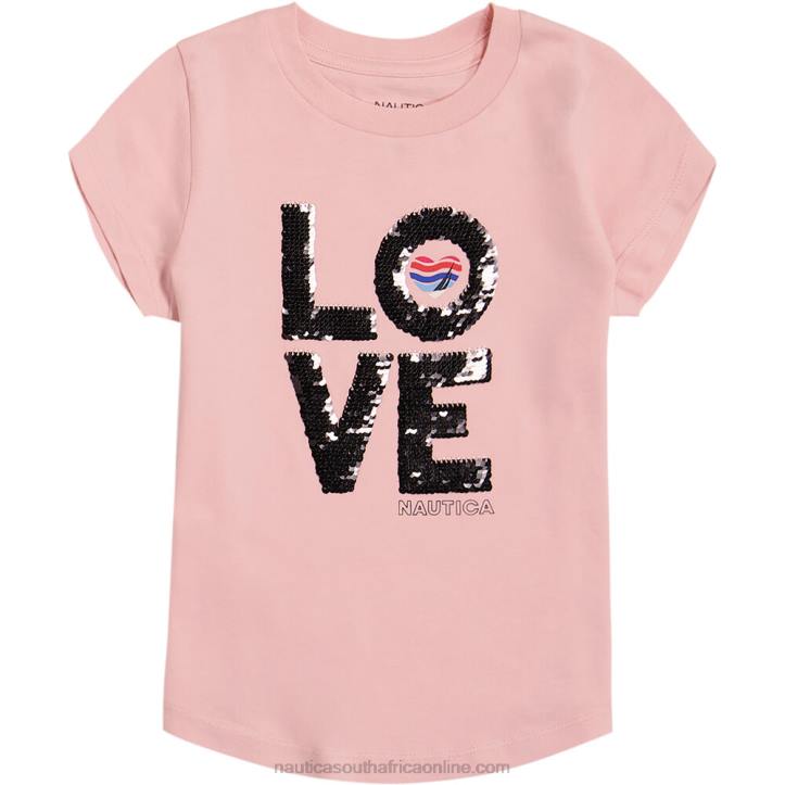 Tomato Toddler Girls' Love Heart T-Shirt (2T-4T) Nautica 6LZP1439