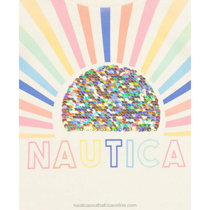 White Cap Little Girls\' Ombre Sun T-Shirt (4-6X) Nautica 6LZP1388