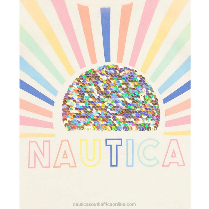 White Cap Toddler Girls\' Ombre Sun T-Shirt (2T-4T) Nautica 6LZP1390