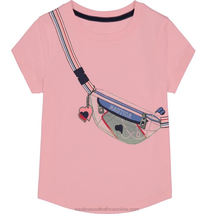Zinfandel Little Girls' Shoulder Bag Graphic T-Shirt (4-6X) Nautica 6LZP1424