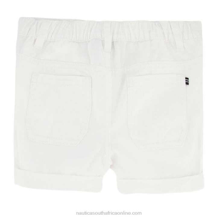 Antique White Wash Girls\' Cuffed Pull-On Short (7-16) Nautica 6LZP1339