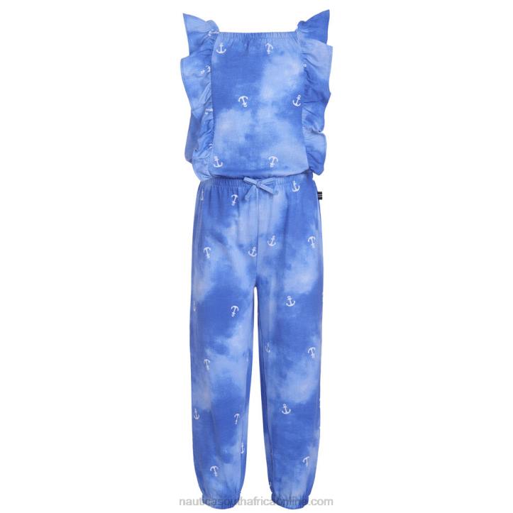Aquadream Little Girls' Tie-Dye Anchor Jumpsuit (4-6X) Nautica 6LZP1438