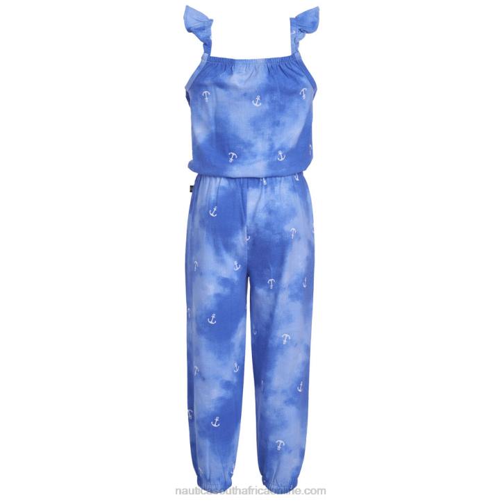 Aquadream Little Girls\' Tie-Dye Anchor Jumpsuit (4-6X) Nautica 6LZP1438